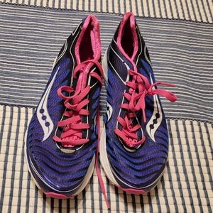 Saucony Women's Blue and Pink Running Shoes